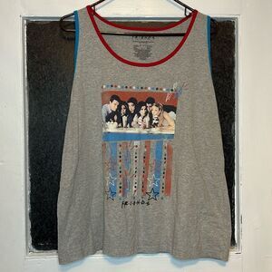 Friends The Television Series Junior’s Gray Graphic Retro Tank Top XL 15/17